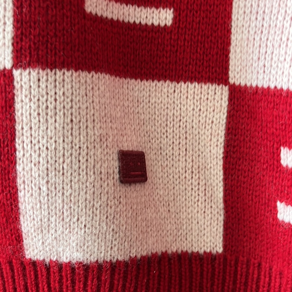 Katlaro Checked Logo-Intarsia Wool Cardigan - Picture 4 of 7